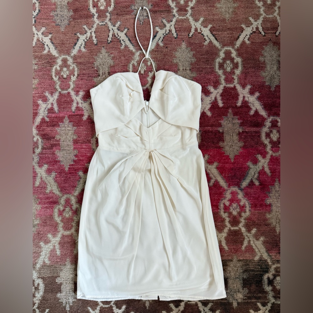 Zimmermann White Silk Chiffon Sheath Dress